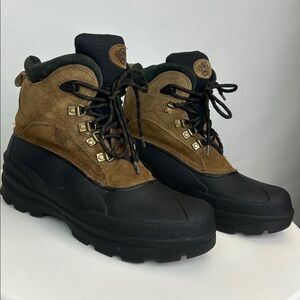 Quest Men’s Arctic Chill Insulated Winter Boots Leather Upper 8” Size 10